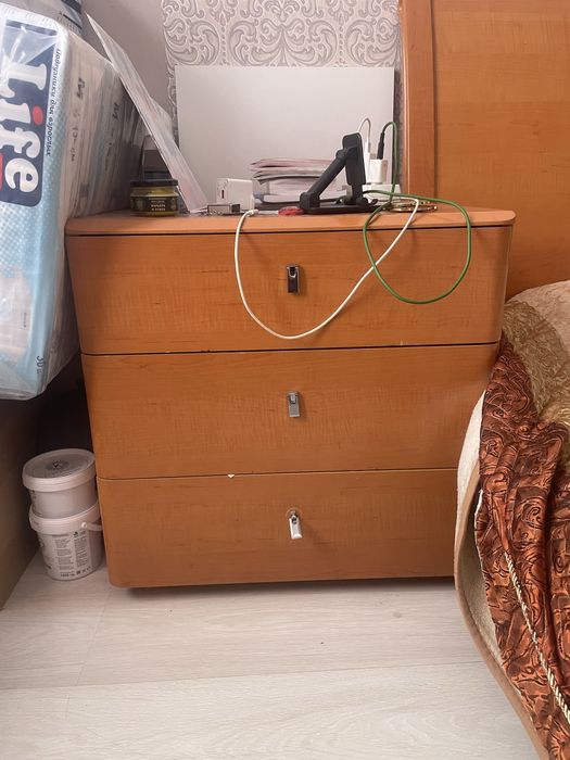 Полуторка кровать с тумбочками