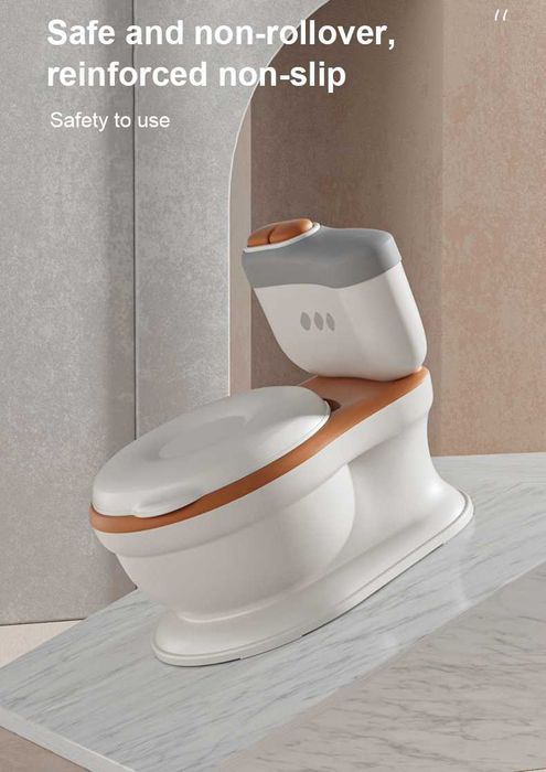 Реалистична Детска Тоалетна/Гърне Със ЗВУК - PoopY