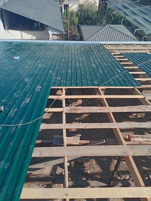 Tom yopamiz profnastil Slif turba o'rnatamiz