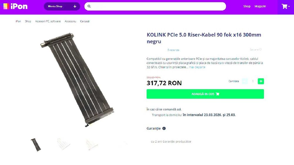 cablu rise pci 5.0 , 4.0