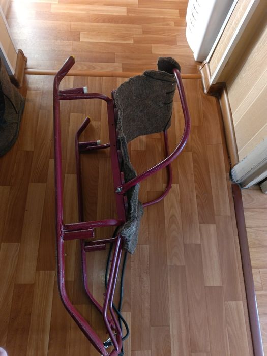 Детские санки с войлоком