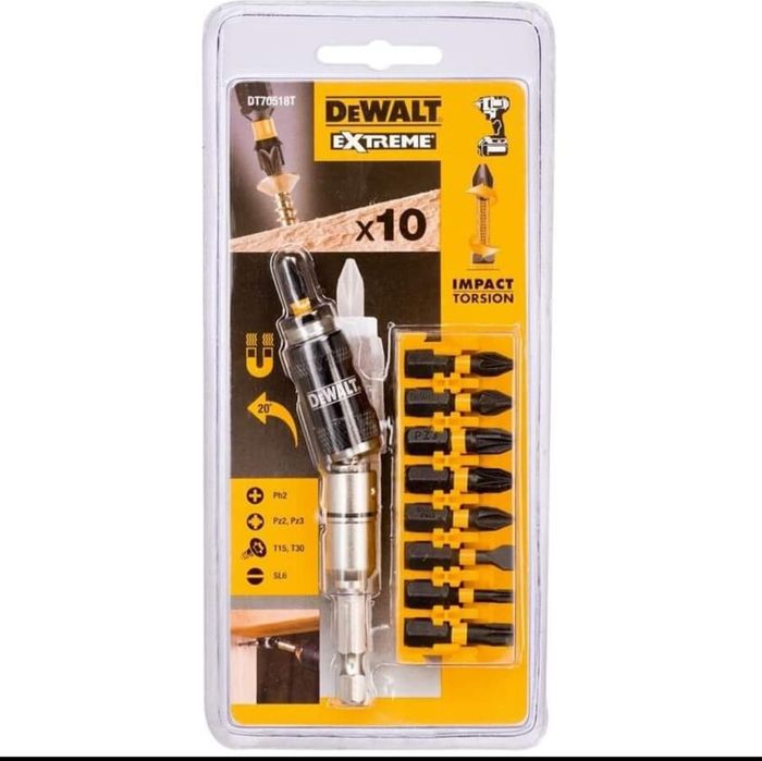 DeWALT DT70518T Комплект магнитен адаптор 10 части