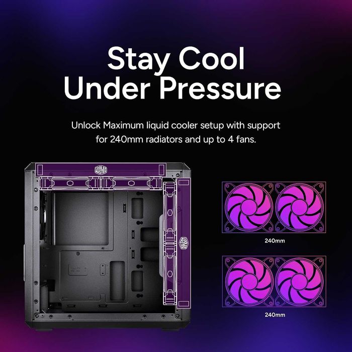 Корпус cooler master q300 adept gaming