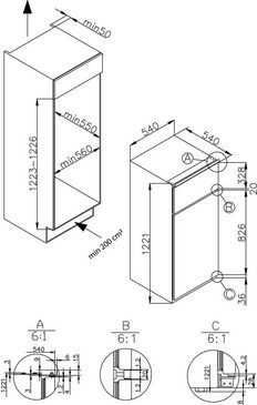 Хладилник за вграждане Amica