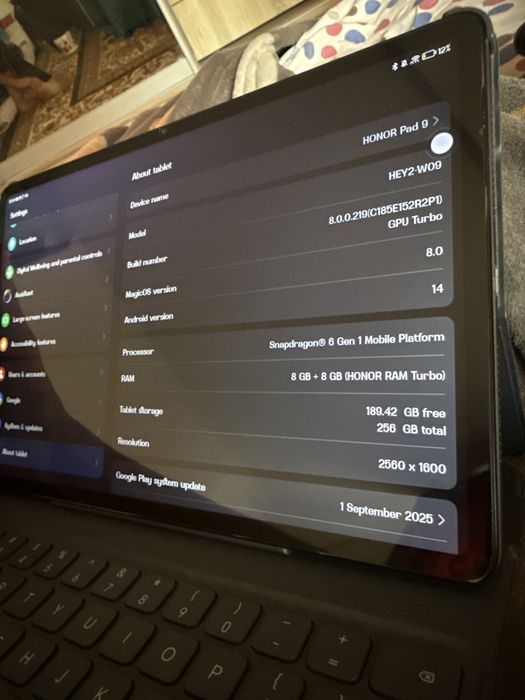 Honor pad 9 256gb new