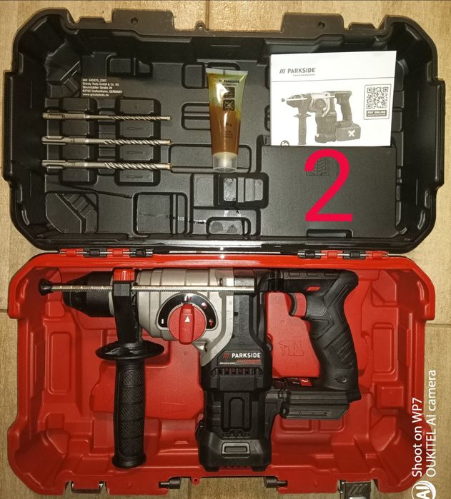 Parkside rotopercutor 3J pe baterie 20V 8A bormasina percutie impact