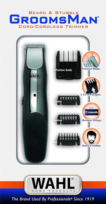 ПРОМО Нов Безжичен Тример за Брада Машинка Wahl - Groomsman с Гаранция