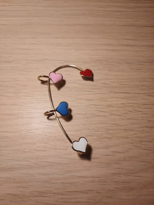 Обици с диамантен ефект