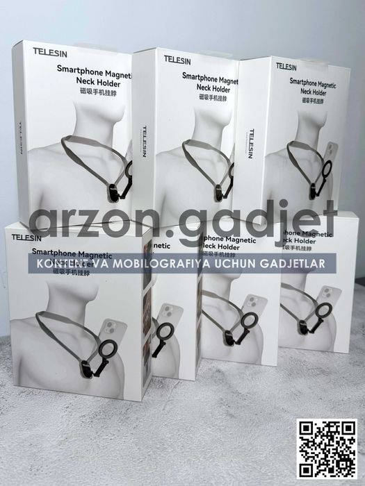 Магнитное крепление на шею для смартфона, TELESIN АКЦИЯ