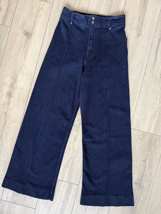 Zara дънки с широк крачол