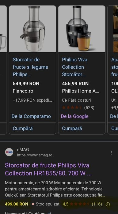 Storcator fructe legume Phillips