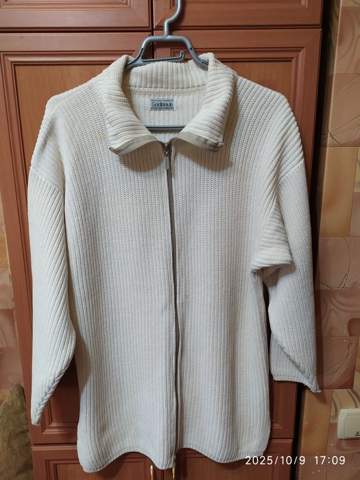 Кофта-полувер мужской. Шерсть 100%.