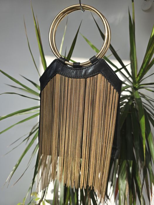 Geanta cu franjuri metalici Meli Melo