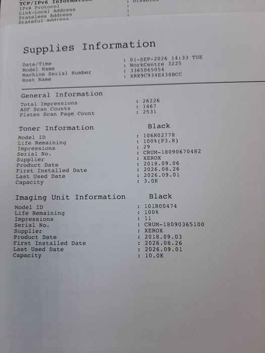 multifunctional laser alb negru A4 Xerox WorkCentre 3225