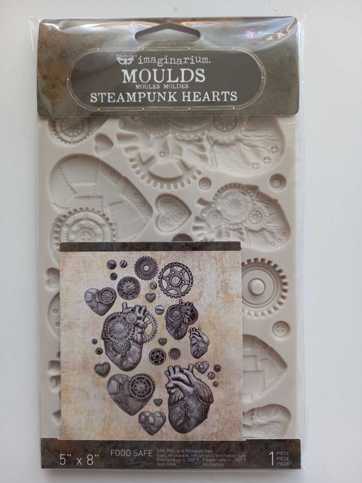 Силиконов молд "Steampunk hearts"