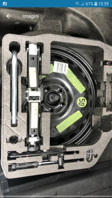 Kit roata slim/rezerva /audi/cric/cheie/19