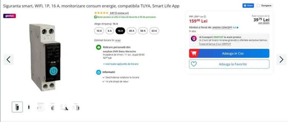 Sigurante Smart WiFi 16A 25A 32A 50A 63A 230V & 400V