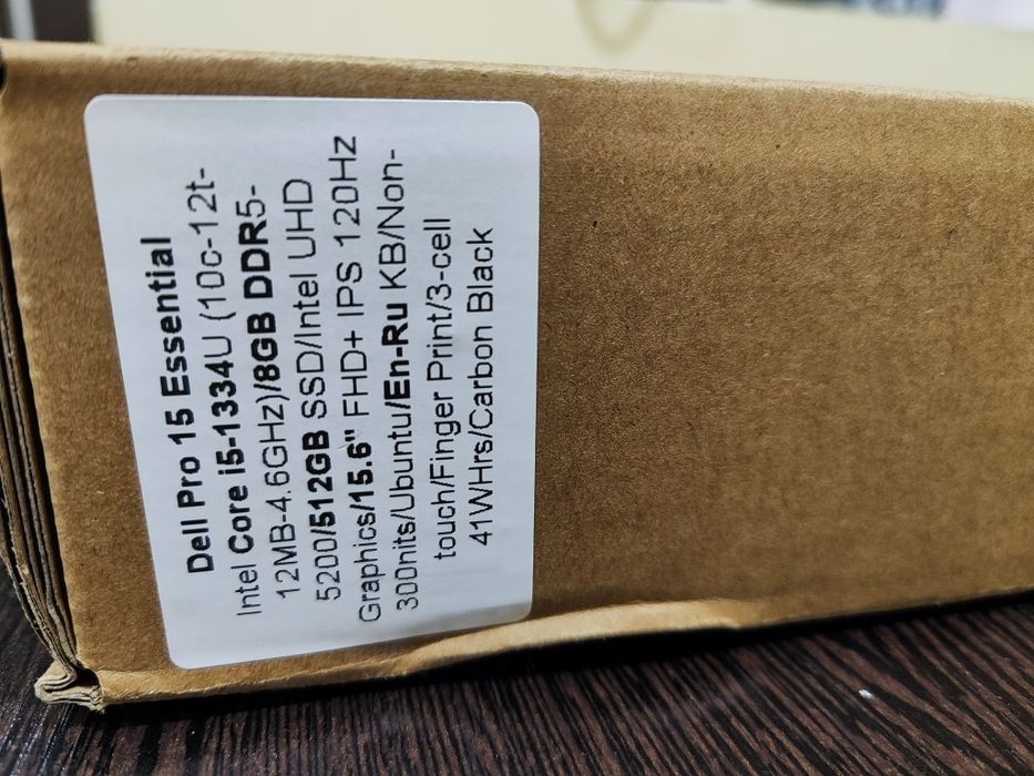 Yangi Dell Pro 15 Essential (i5-1334U / 8GB DDR5 / 512GB SSD)