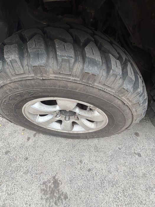 Грязевая резина на дисках от prado 120