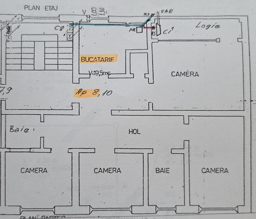 Apartament 4 camere zona Pipirig (Polivalenta)