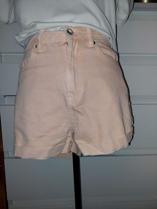 Blugi roz scurți Denim co, mărime 36