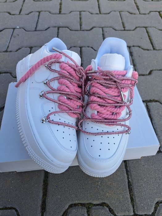 Nike air force 1 rope pink Swarovski