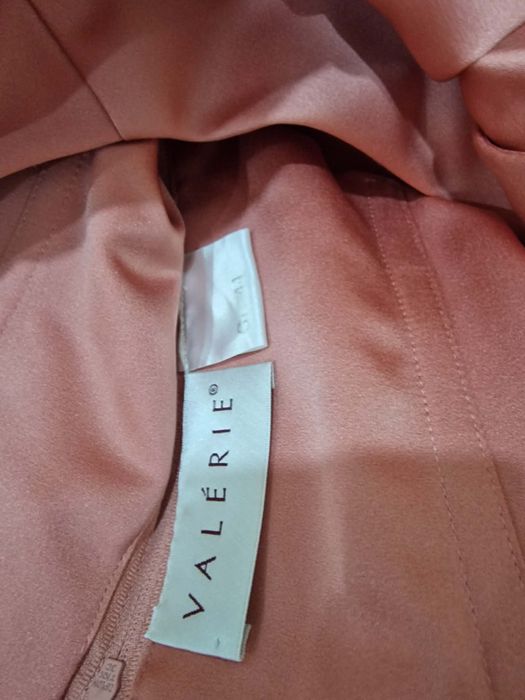 Официална дълга рокля VALERIE – размер 44 – коралова