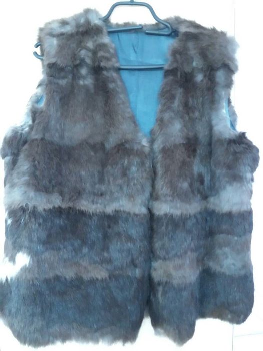 Дамско кожено палто и кожен елек от заек