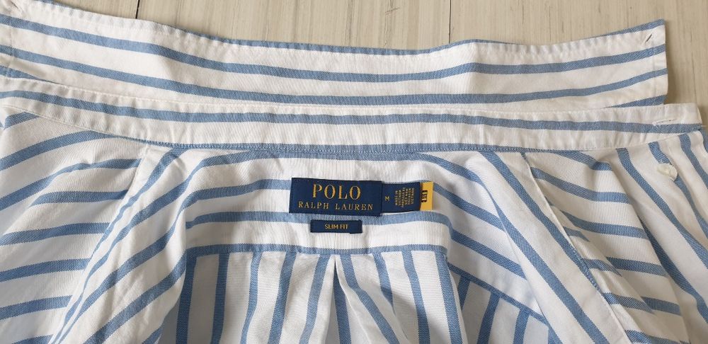 POLO Ralph Lauren Cotton Slim Fit  Mens Size / М НОВО ! ОРИГИНАЛ! Мъжка Риза!