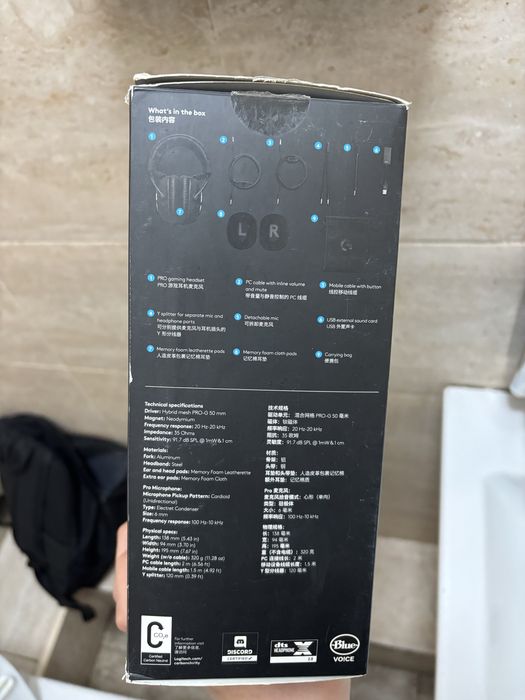 Наушники Logitech G Pro X