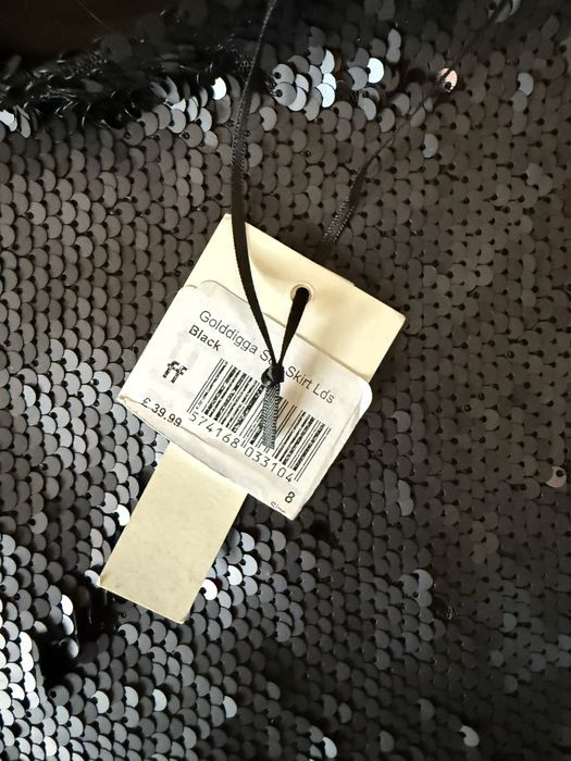 Черна пола с пайети