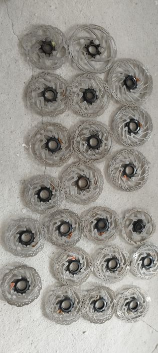 Дискове от 160 до 203 мм Shimano, tektro на куп