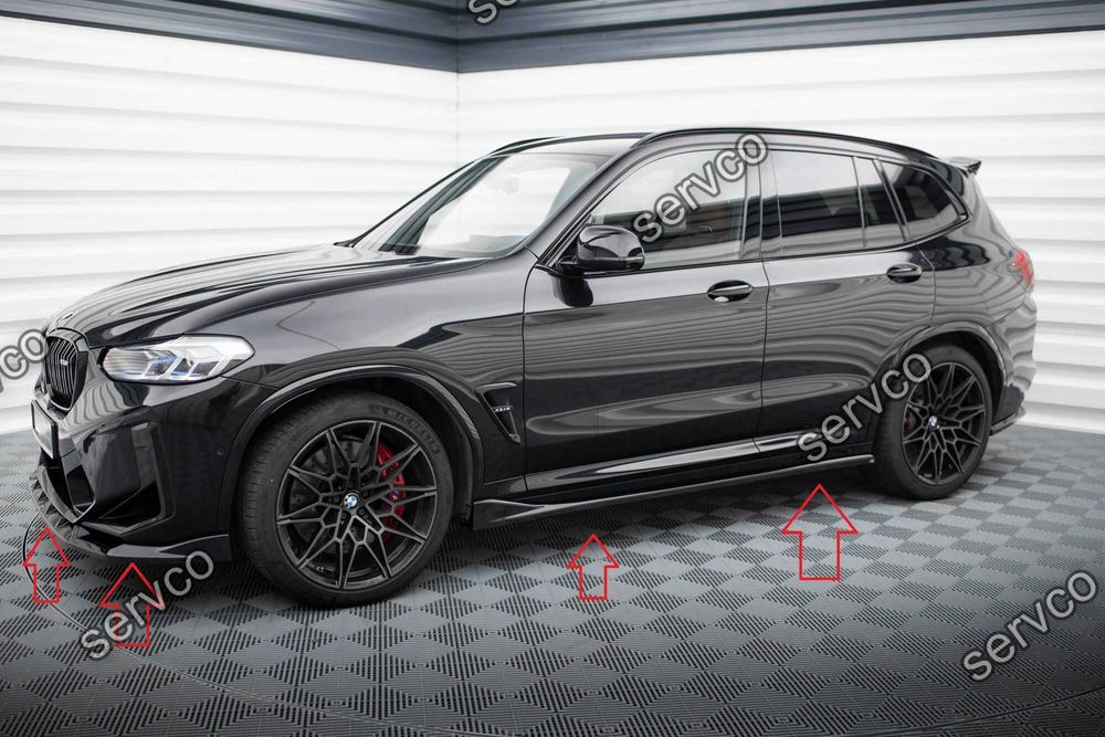 Pachet Set Splitter Exterior Lip Prelungiri Body kit tuning Bmw X3 M F97 Facelift 2021- v3 - Maxton Design