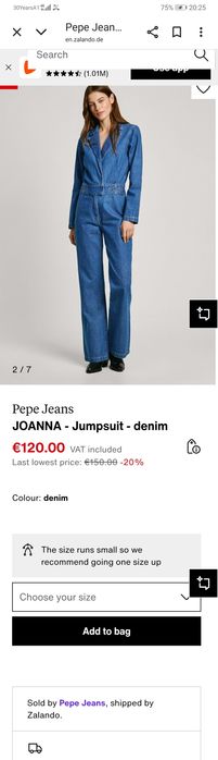 Дънков гащеризон Pepe Jeans