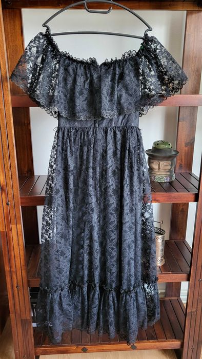 Rochie dantela neagra, eleganta, mar S