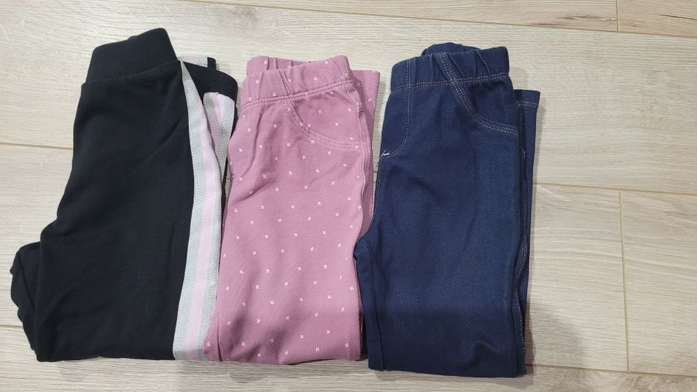 3 perechi pantaloni fetita 98