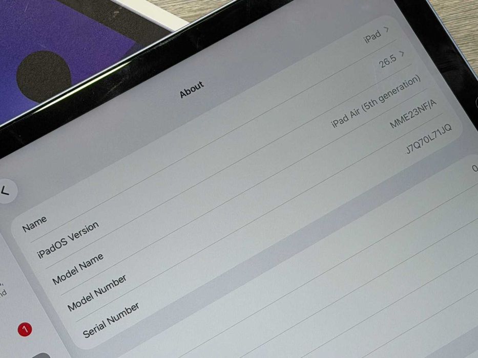 iPad Air 5 10.9" (2022) 5th Gen Wifi 64 GB, Purple
