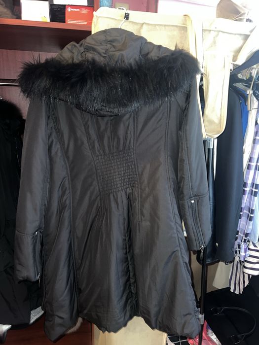 Geaca cu gluca blana naturala