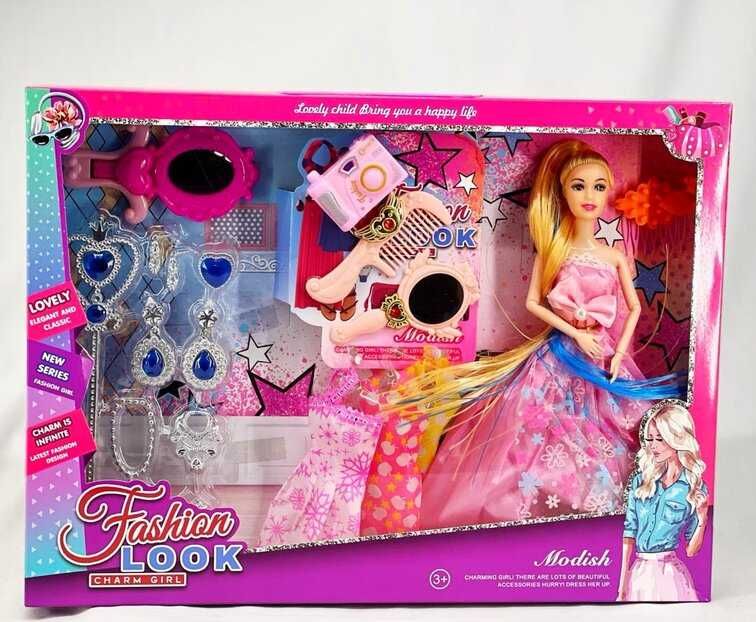 Кукла с аксесоари за коса комплект