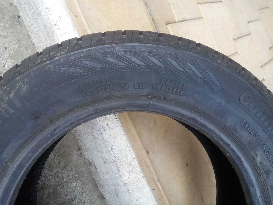 Vand anvelopa  165 70  14 continental contact3 nouă