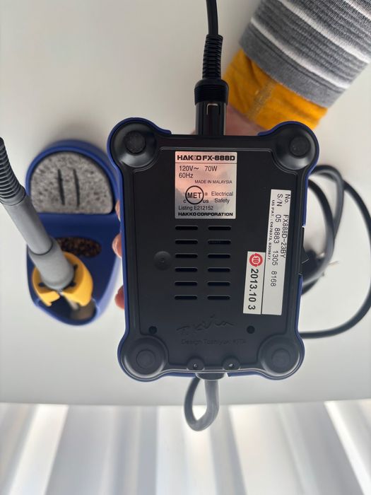 Statie de lipit Hakko FX-888D plus capete suplimentare, varianta US