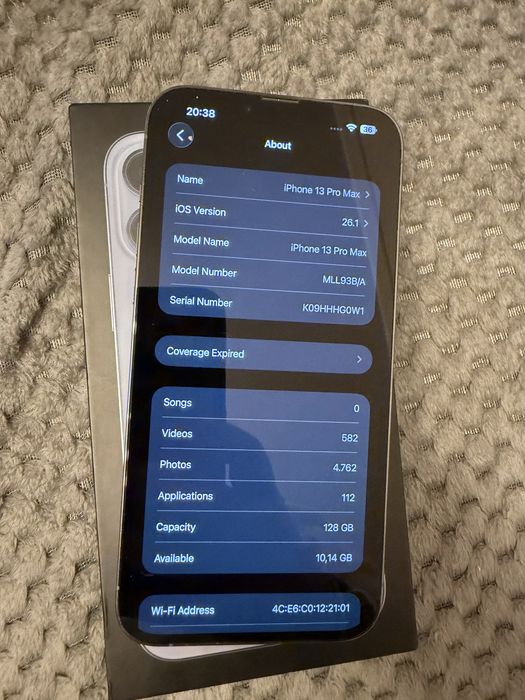 iPhone 13 pro max Sierra Blue 128 gb cutie impecabil