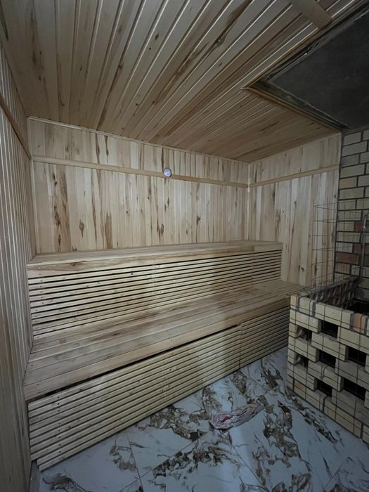 Новая баня на дровах