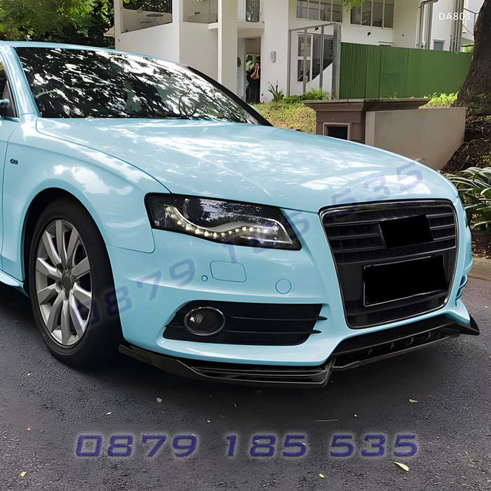 Преден лип спойлер за Audi A4 S4 B8 2009–2012 DA801 тунинг добавка предна броня ауди а4 с4