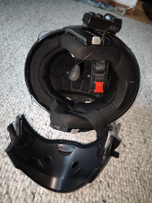 Cască moto modulară Bell broozer arc negru mat/gri XL.