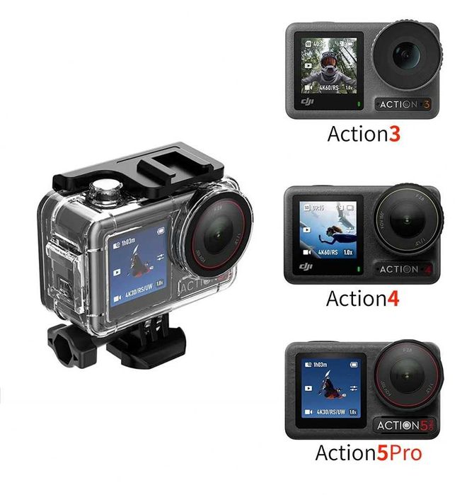 Carcasa subacvatica waterproof 45m camera DJI OSMO Action 3 4 5 Pro