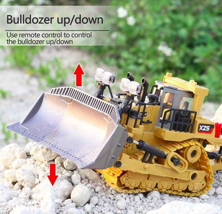 Играчка булдозер,багер,самосвал с управление,звуци и LEDсветлинии др.