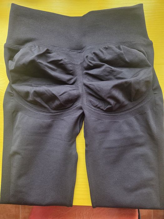 Colanți Gymshark Lift Contour Seamless – Black | M | Efect lifting