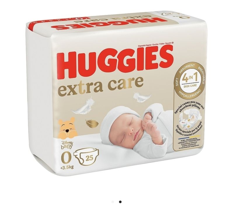 Huggies 0 размер 25 шт