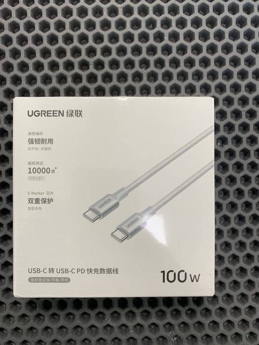 Usb Type c кабель UGreen 100 ватт. Для macbook.